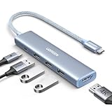 UGREEN Revodok 105 USB Cハブ 5-IN-1 HDMI 出力 (青)