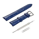 GOSMY 18mm 腕時計ベルト バンド 高級の天然皮革 は、バネ棒外しとストラップウォッチ...