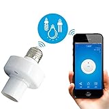 Wifi制御 スマートライトソケット　スマートLEDライト電球ソケットE27　Alexa Echo音声制御＆ Google Homeに対応　タイミング制御　APPコントロール　スマート電球アダプター　