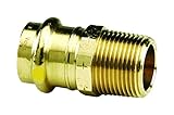 Viega ProPress Gブロンズアダプタwith P Xオス1 / 2 " x 3 / 8 " Male NPT 2 Pack 16043VIE-2 2