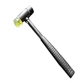 AMTION Lightweight Mallet Double-Face Soft Rubber and Plastic Hammer Pefect for Gunsmithing Leather 