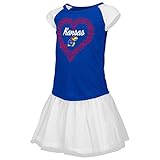 カンザスジェイホークスKu幼児用シャツとチュチュスカートセット