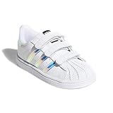 (アディダス) adidas Kids Superstar CF I AQ6280 ホワイト シルバーメタリック スーパースター キッズ ベビー スニーカー (13) [並行輸入品]