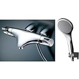 TOTO 浴室蛇口 TMNW40SC1 サーモスタットシャワー金具 壁付き レバーハンドル エアイン120めっき スパウト57mm ストレート脚