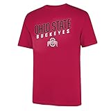 オハイオ州状態Diagonal Flex Teeレッド XL レッド