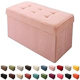 折りたたみ式 収納 スツール ワイドタイプ/74cm幅 選べる20色 布張り チェアー オットマン ストレージ トランク ボックス ドレッサー ダイニング エントランス