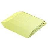 SODIAL(R) 100x プラスチック製植物シードラベルポットマーカー　ステークタグ 10cm x 2cm (黄色）