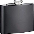 Visol Jambo Matte Rubberized Flask, 8-Ounce, Black by Visol