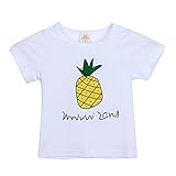 (プタス)Putars ベイビー服 子供服 Tシャツ 女の子 男の子 半袖 パイナップル柄 可愛い オシャレ スポーツ 通園 運動会 旅行 記念日 プレゼント 2-7歳