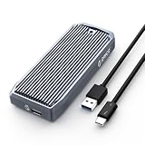 ORICO M.2 SSD 外付けケース 40Gbps NVMe SSD ケース 全アルミ Thunderbolt 3/4 USB 4/3.2/3.1/3.0対応 2230 2242 2260 2280(M Key)をサポート ポータブル(SSDなし) M2V01-C4-GY