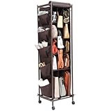 バッグ収納ラック ペラン 3連 ブラウン