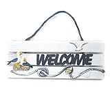 マリン風 海風がよく似合う おしゃれな 木製 ウェルカムボード 大 (ウミネコタイプ)