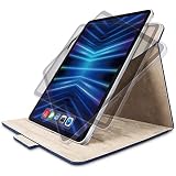 エレコム iPad Pro 11 第4世代 （2022年） ケース カバー フラップケース 360度回転 ソフトレザー素材 ネイビー TB-A22PM360NV