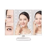 YEEZEN 化粧鏡 led 三面鏡 2&3倍 無段階調光 180°回転 拡大鏡 化粧鏡 女優ライト 卓上 拡大鏡 化粧ミラー 折りたたみ