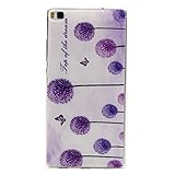 Huawei P8 ケース カバー UNEXTATI 高品質 超薄型 高級 TPU 保護カバー 液晶保護 衝撃吸収 全面保護 耐汚れ 柔軟 脱着簡単 落下防止 防塵 耐久 透明 Huawei P8 用