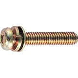TRUSCO(トラスコ) ナベ頭組込ネジ クロメートP-4 サイズM3×12 160本入 B51-0312