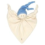 Keptin-Jr Organic Cotton Zmooz Soft Baby Toy in Cornflower [並行輸入品]
