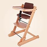 ZGL 子ども椅子 ベビーストーブソリッドウッド多機能Foldableポータブルベビーダイニングチェア ( 色 : ブラウン ぶらうん )