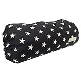 Jolie・Joie 抱っこ紐(だっこひも)収納カバー【裏生地ベージュ】 日本製 シッカリ生地 リバーシブル(黒色スターM×ベージュ)