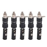 Fenteer 鉄+ ABS製　4mm　絶縁 　バナナプラグソケット ジャックコネクタ 導電性　便利　黒 　10ペアセット