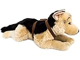 BRUBAKER Stuffed Plush Toy Dog German Shepherd With Belt 24 Inches [並行輸入品]