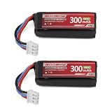 STASRC GOOSKY S1 RCヘリコプター 300mah 7.4V リポバッテリー 2個