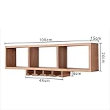 HAIZHEN ウォールディスプレイ収納ユニットウォールコートラックバスルームキッチン棚 ( 色 : B )