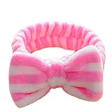 Qingsun make-up Face Washシャワーヘッドバンド、ソフトコーラルベルベットスタイルbow-knotヘアラップの女性女の子ヘアアクセサリー 15*5CM 3P1155154ODRU
