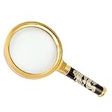 uxcell　　5倍　拡大鏡　金属　ドラゴン　ポケット　便利　ハンドル