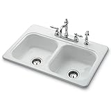Bootz 031 – 2958-okチャールストンキッチンシンク22 " L x 33 " W x 7 – 1 / 2 " Dホワイト
