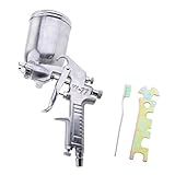Perfk 高品質　ステンレス製　上壺式　ミニスプレーガン　ペイントガン　ペイントスプレー　4サイズ選択 - 2.5mm