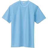 アイトス 吸汗速乾クールコンフォート 半袖Tシャツ男女兼用 サックス L AZ10574007L