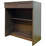 ライフスタイリングショップ キャビネット ファックス台 電話台 木製 ダークブラウン ストライプ IA-429DB