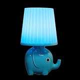 YJYライトセンサーナイトライトLovely Elephant – インテリジェント制御LED壁ランププラグin forベビー子子供部屋 Lovely elephant night light-blu