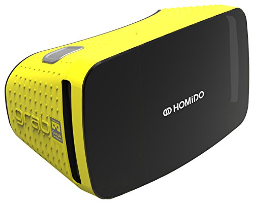 【日本正規代理店販売】HOMIDO GRAB VR ゴーグル(黄)軽い240g アクションボタン付 ヘッドマウントディスプレイ 3D VR バーチャルリアリティ 6インチヘッドセット iPhone/Android 360度 ゲーム Google Cardboard認定 スマホVR ギフト プレゼント HMD 純正の表紙