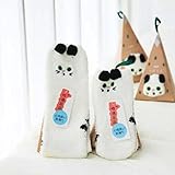 大人 キッズ ギフト セット ボックス サンタ コーラル フリース ソックス 冬 クリスマス 動物 ソックス (大人, white cat)