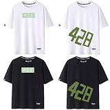 [ICKO] 五等分の花嫁 Tシャツ 半袖 中野四葉 428 なかの よつば 可愛い 同じ T-Shirt 痛い服 インナーシャツ cos シャツ 夏服 丸首 綿 カジュアル 黒/ピンク/白い半袖 10色 日常服 記念シャツ 大人兼用 (G,S)