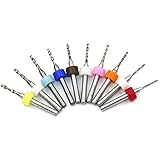 10ピース/セットhighqualityハード合金pcbプリント回路基板超硬マイクロドリルビットツール1.1?2ミリメートル