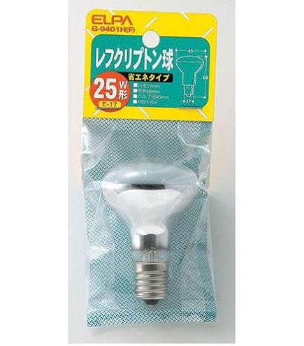 Amazon | パナソニック ミニレフ電球 ホワイト E17口金 50ミリ径 25形
