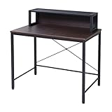 JKプラン Oliveシリーズ　2WAYデスク ブラックブラウン　ZYR-0004-BKBR