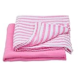 green sprouts Muslin Swaddle Blankets made from Organic Cotton,Light Pink Set by green sprouts