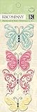 K&Company Watercolor Bouquet Butterfly Fabric Art [並行輸入品]