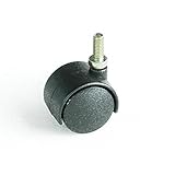 ハイロジック:ニ輪キャスター ボルトタイプ 30ミリ 黒 Ｎ-Ｍ6-30 入数1個 00017401 ×5セット