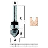 MAKITA Router Bit Top B.B., V. Groove Part No.733014-1A by Makita