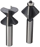MLCS 7732 90 Degree Edge Banding 2 Piece Set, 1/2-Inch Shank by MLCS