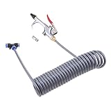 KESOTO ダストブロワー エアブローガン 3.5mリコイルホース クリーンノズル 1/4インチ NPT