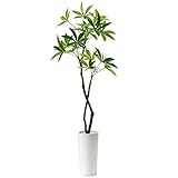 GREENPARK パキラ プランター H50 ウッドチップ 造花 フェイクグリーン