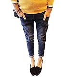 マタニティ ストレッチ デニム パンツ 伸縮素材 ファッション ジーンズ ジーパン (ＸＬサイズ)