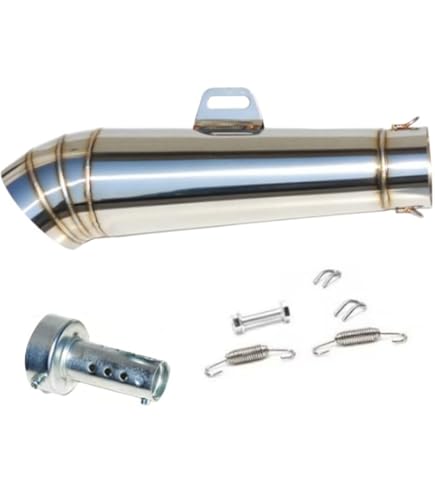 [S605] スリップオン マフラー サイレンサー 60.5 チタン焼き風 fit=scale-down,w=1200