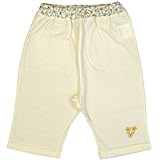 アスナロ（ボトムス ハーフパンツ） 5分丈パンツ 子供 女の子 国産 綿100％ ズボン ウエストゴム70 バニラ